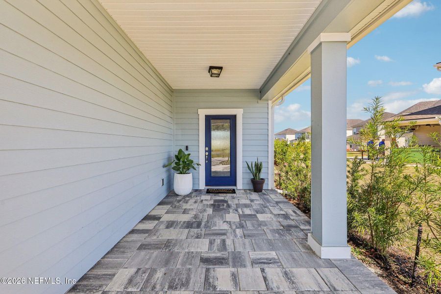 Exterior details and patio area of a home in Beacon Lake, St. Augustine (Image 36).