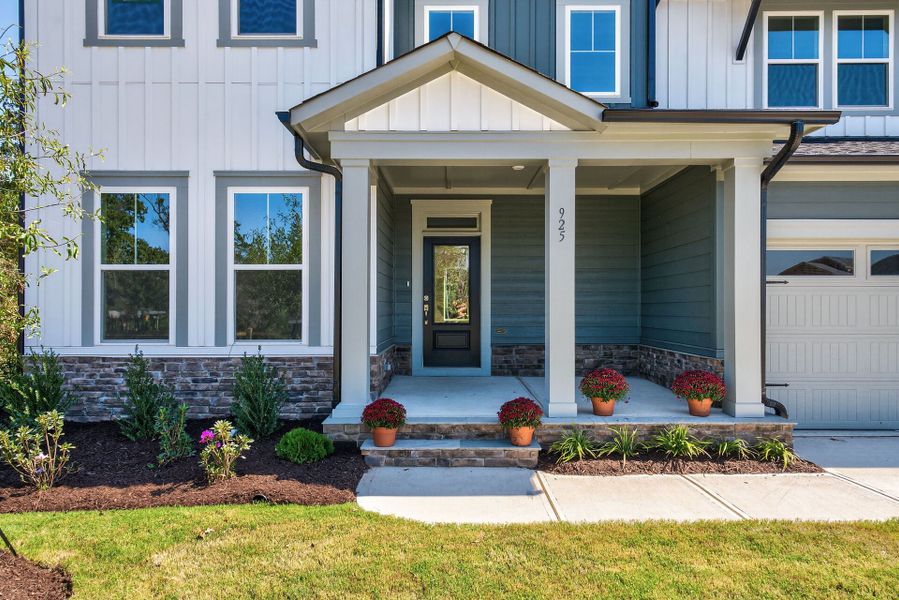 Exterior details and patio area of a home in Serenity - The Park Collection, Fuquay Varina (Image 4).