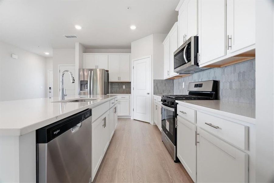 Furnished interior view inside a new home in Brooks at Riverview Landing, Smyrna (Image 10).
