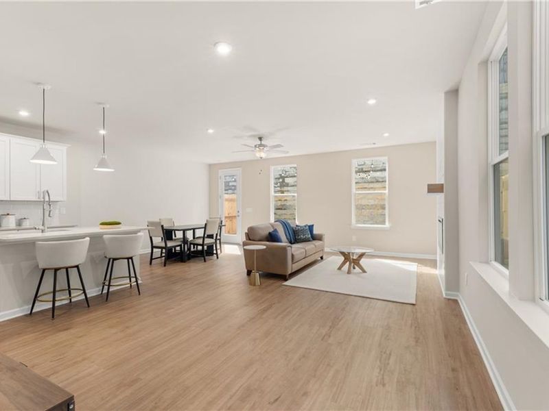 Furnished interior view inside a new home in The Village at Shallowford, Kennesaw (Image 9).