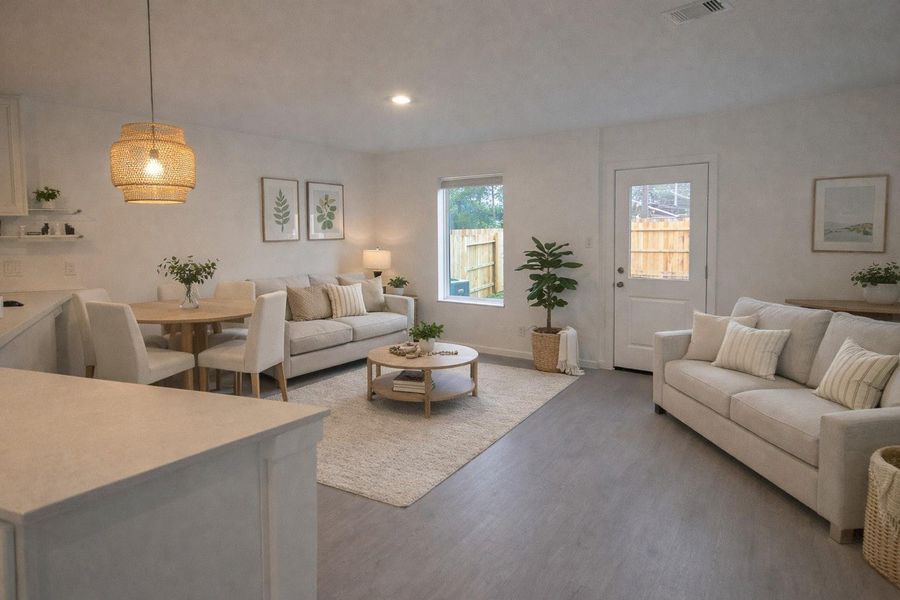 Furnished interior view inside a new home in Tavola, New Caney (Image 7).