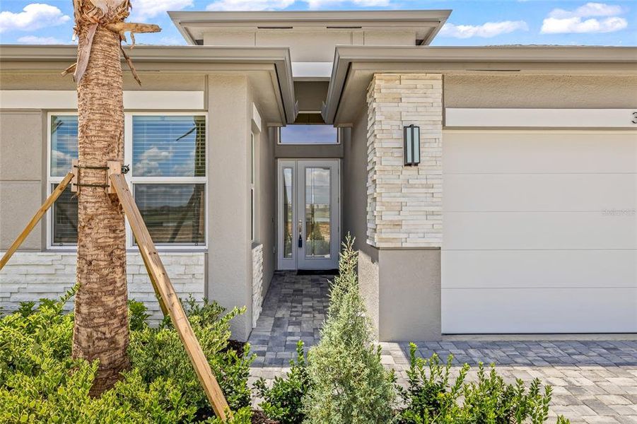 Front - glass entry door