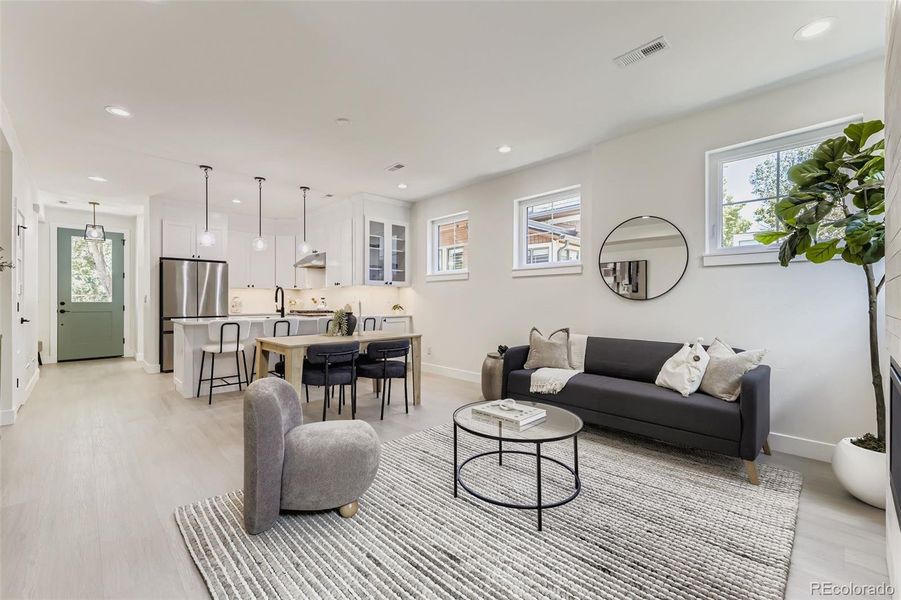 Furnished interior view inside a new home in , Denver (Image 32).