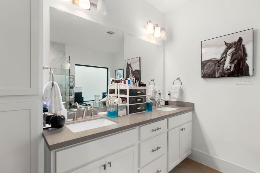 Furnished interior view inside a new home in Timbergrove Trails, Houston (Image 40).