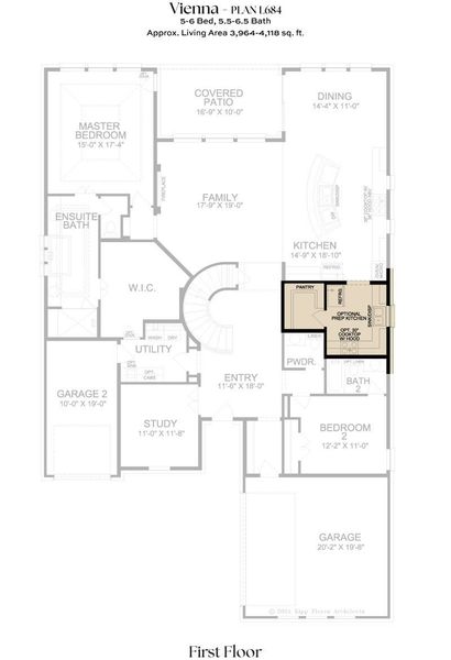 2D floor plan layout for the L684 by Lifestyle Homes in Heritage Series 64s, Frisco, TX (Image 4). 2D floor plan layout for the L684 by Lifestyle Homes in Heritage Series 64s, Frisco, TX (Image 4).