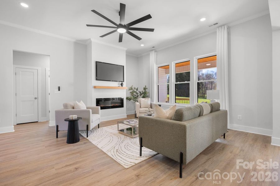 Furnished interior view inside a new home in , Conover (Image 9).
