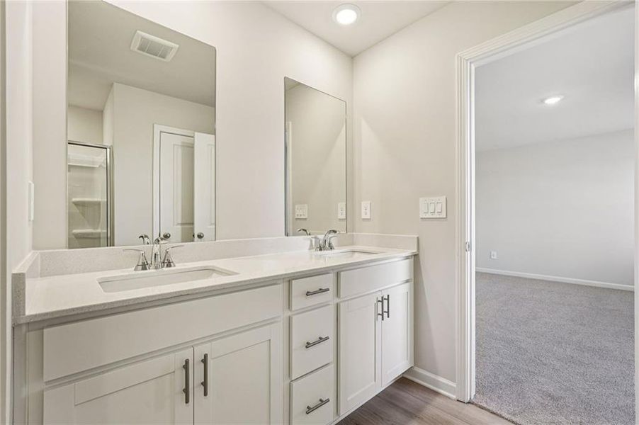 Furnished interior view inside a new home in Hawthorne Station, College Park (Image 11). Furnished interior view inside a new home in Hawthorne Station, College Park (Image 11).