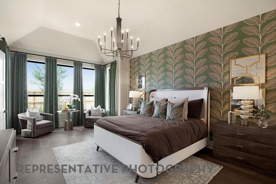 Furnished interior view inside a new home in Legacy, League City (Image 8).