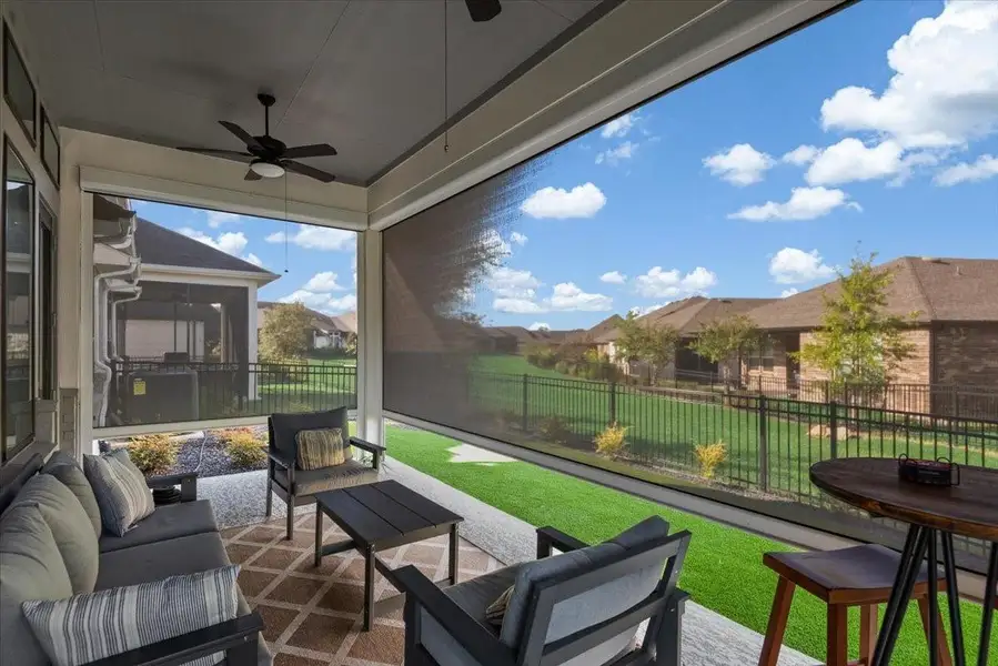 Exterior details and patio area of a home in , Willis (Image 3). Exterior details and patio area of a home in , Willis (Image 3).