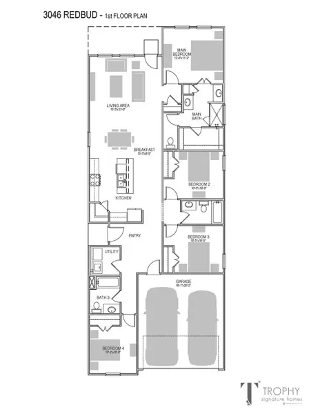 View of floor plan / room layout