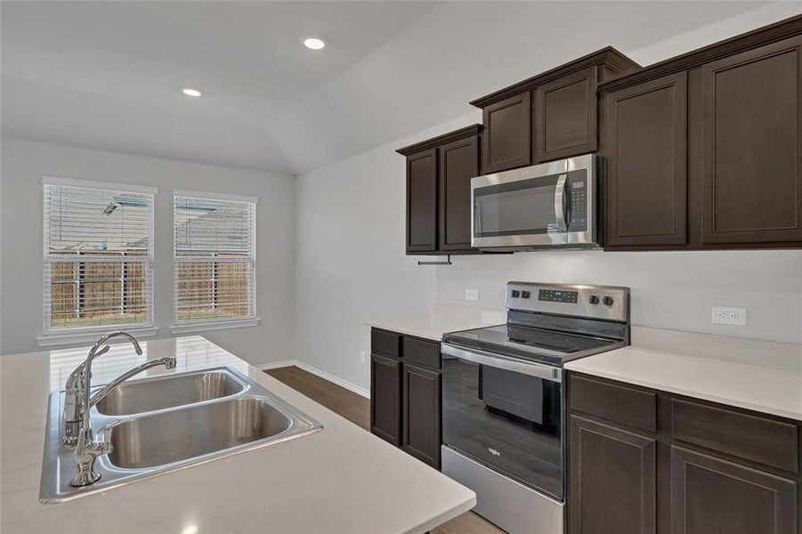 Furnished interior view inside a new home in Enclave at Pecan Creek, Krugerville (Image 12). Furnished interior view inside a new home in Enclave at Pecan Creek, Krugerville (Image 12).