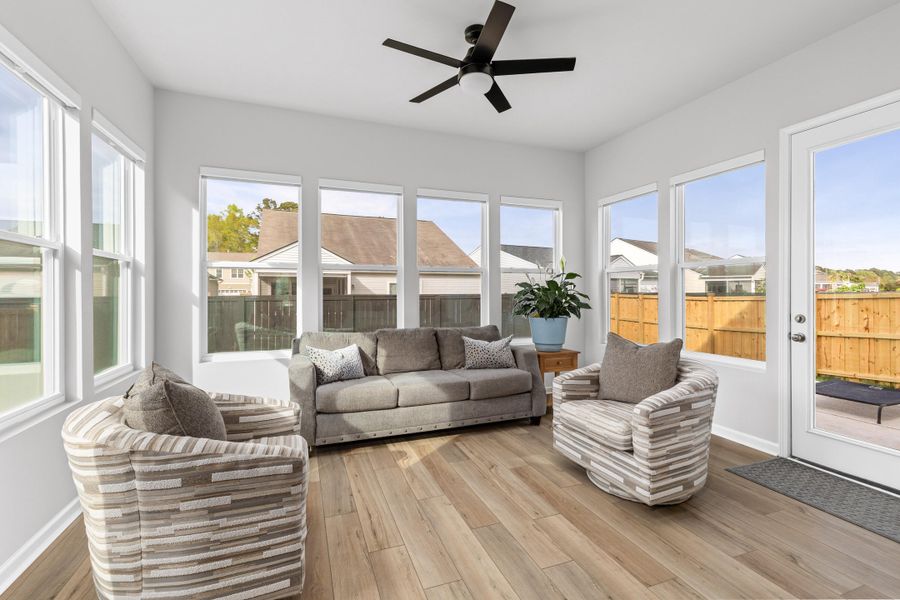 Furnished interior view inside a new home in , Charleston (Image 33).