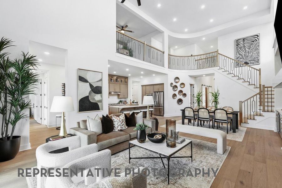 Furnished interior view inside a new home in Parkside On The River, Georgetown (Image 14).