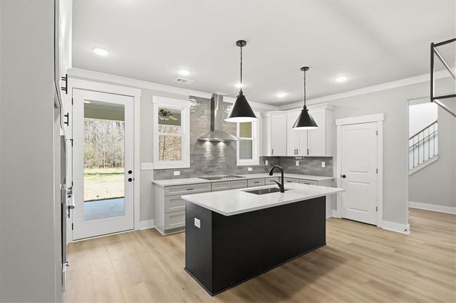 Furnished interior view inside a new home in , Statham (Image 49).