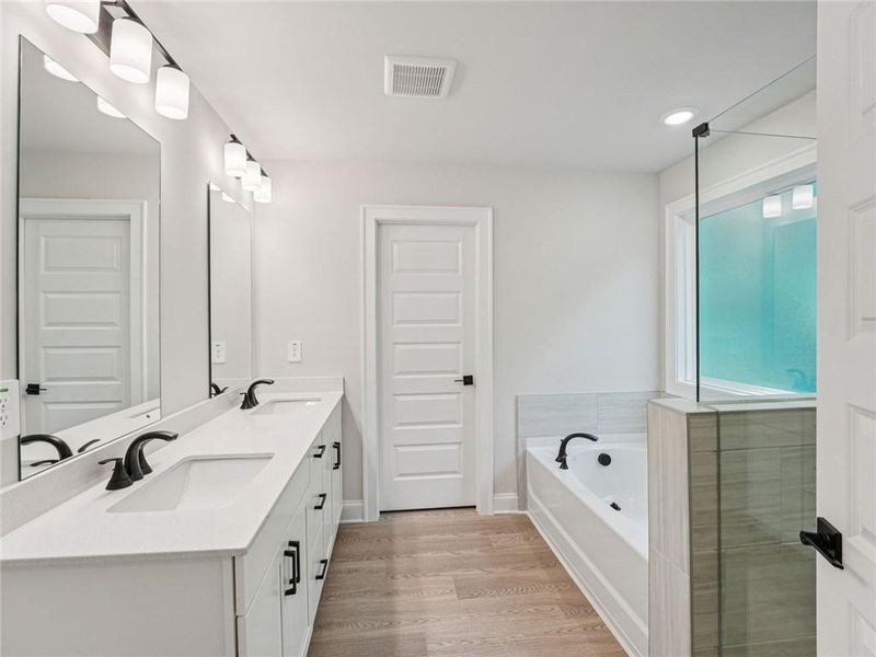 Furnished interior view inside a new home in Hawthorne Station, College Park (Image 5).