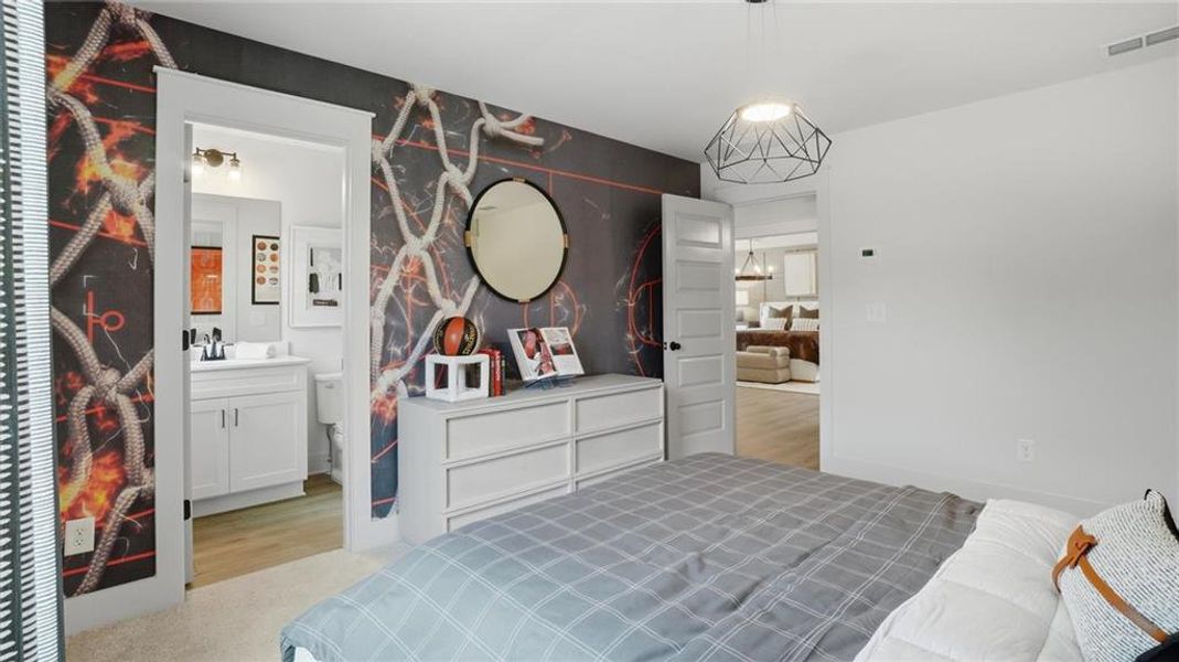 Furnished interior view inside a new home in Brighton, Locust Grove (Image 28).