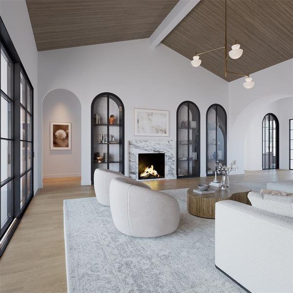 Furnished interior view inside a new home in , Dallas (Image 8).