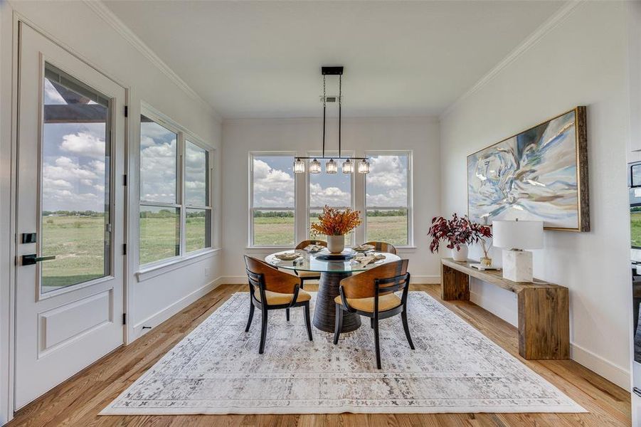 Furnished interior view inside a new home in Briar Branch Estates, Celeste (Image 11). Furnished interior view inside a new home in Briar Branch Estates, Celeste (Image 11).