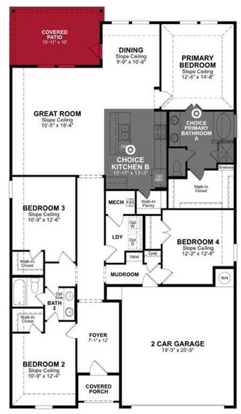 Beazer Homes Lake Pointe at Paloma Creek Teton floorplan