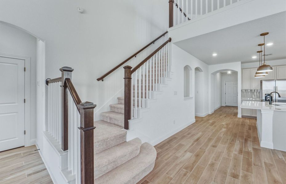 Furnished interior view inside a new home in Santa Rita Ranch, Liberty Hill (Image 10).