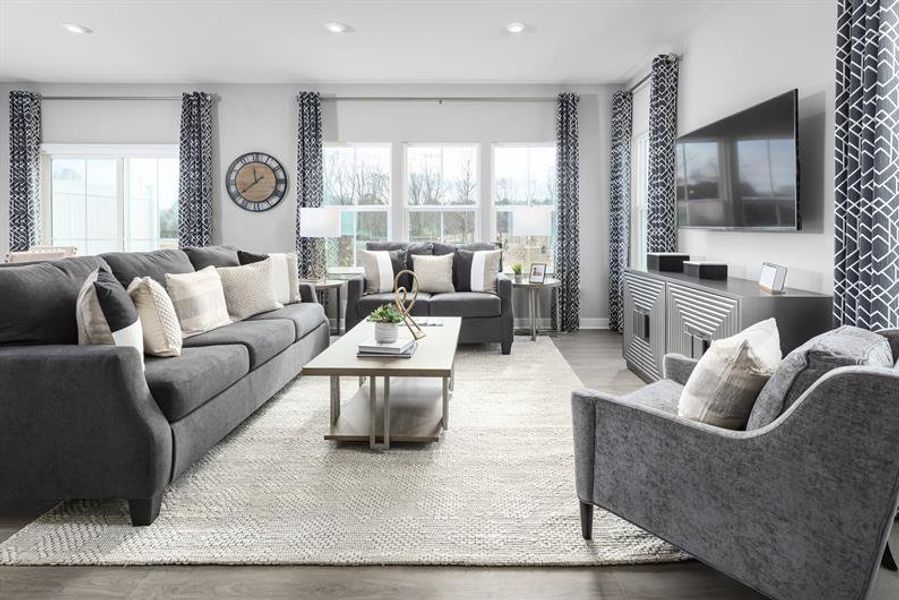 Furnished interior view inside a new home in Layton Hall, Mauldin (Image 9). Furnished interior view inside a new home in Layton Hall, Mauldin (Image 9).