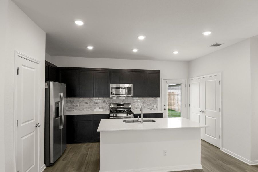 Furnished interior view inside a new home in Blanco Vista, San Marcos (Image 7).