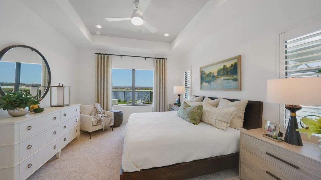 Representative furnished interior of a home built from the Meadow Brook by Neal Communities in SkySail, Naples (Image 8).