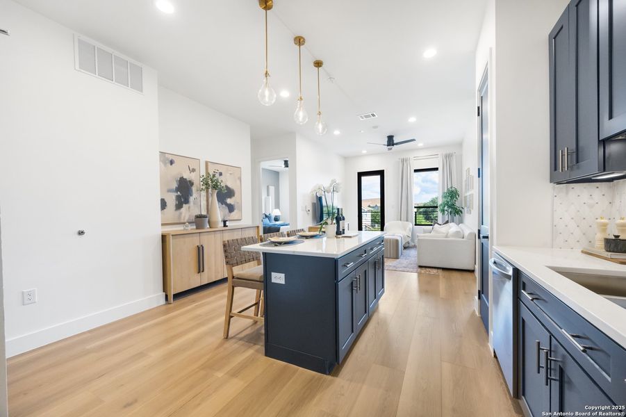 Furnished interior view inside a new home in , San Antonio (Image 19). Furnished interior view inside a new home in , San Antonio (Image 19).