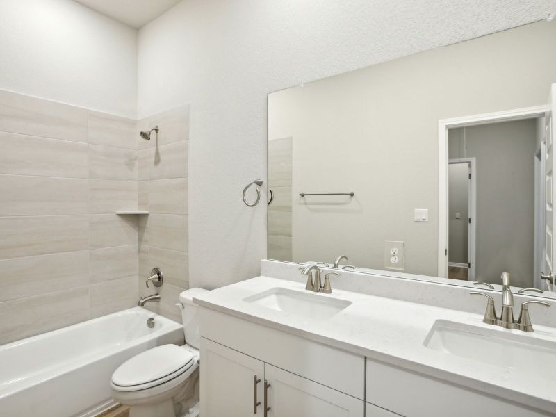 Furnished interior view inside a new home in Opal Meadows, Kyle (Image 4).