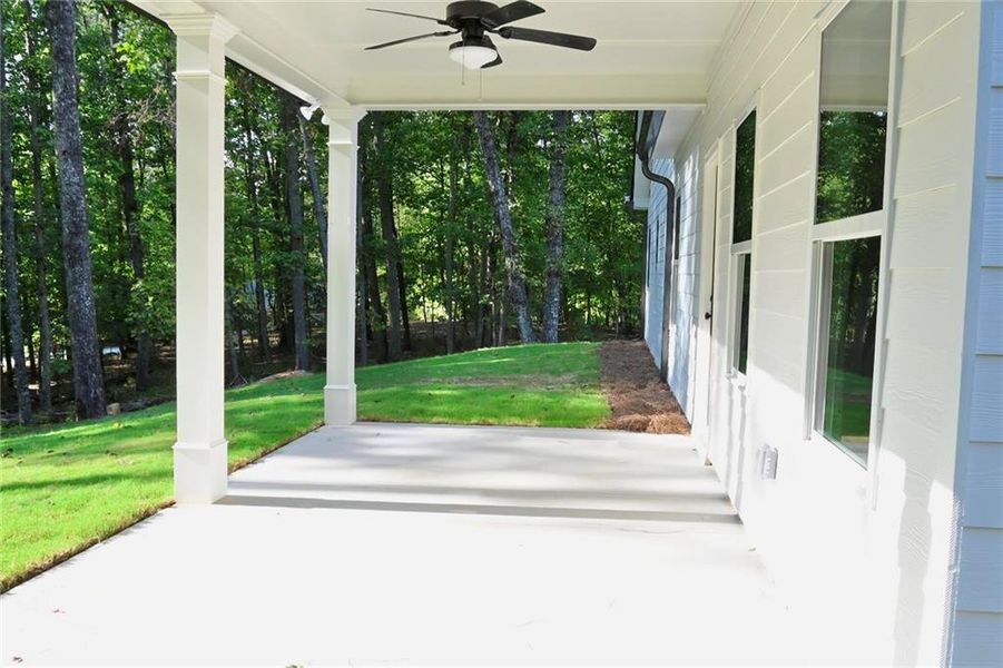 Exterior details and patio area of a home in , Villa Rica (Image 36).