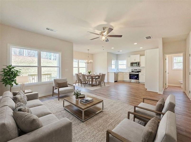 Furnished interior view inside a new home in , Gainesville (Image 7).