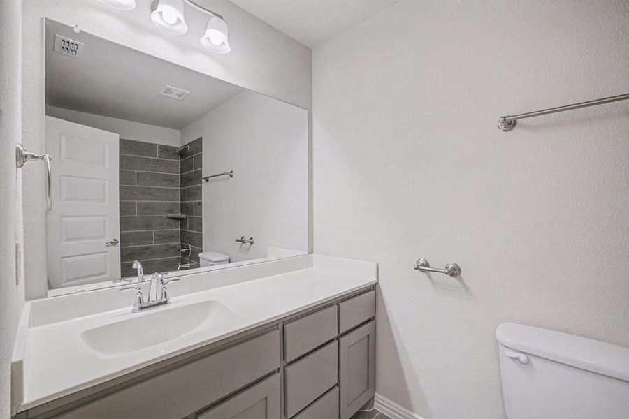 Furnished interior view inside a new home in Courts Of Bonnie Brae, Denton (Image 10). Furnished interior view inside a new home in Courts Of Bonnie Brae, Denton (Image 10).