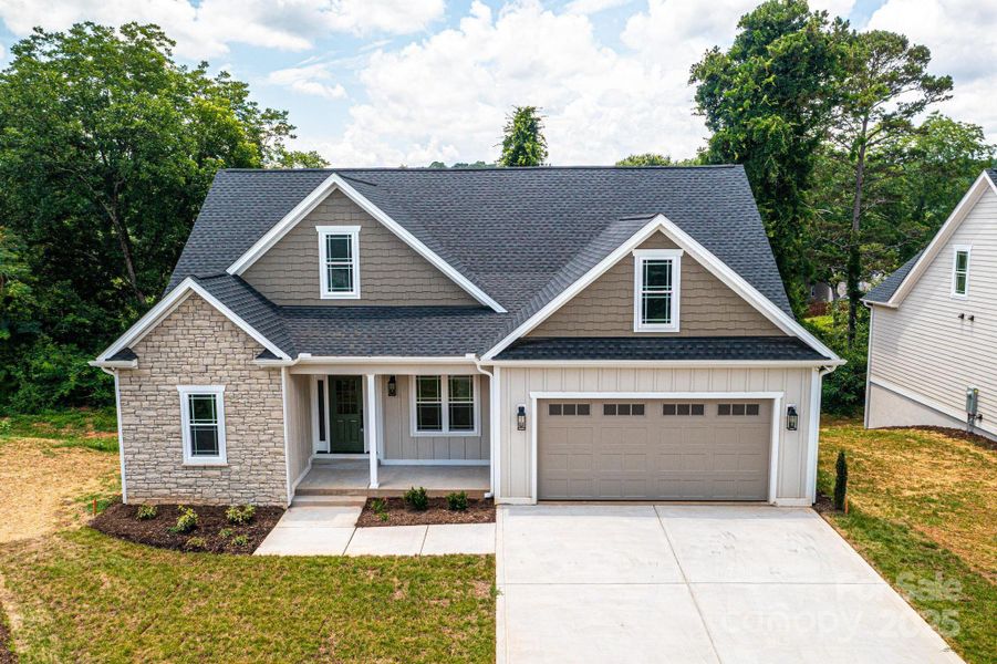 Front exterior of a new home in , Hickory, NC, highlighting curb appeal (Image 27). Front exterior of a new home in , Hickory, NC, highlighting curb appeal (Image 27).