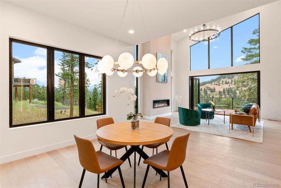 Furnished interior view inside a new home in , Evergreen (Image 24).