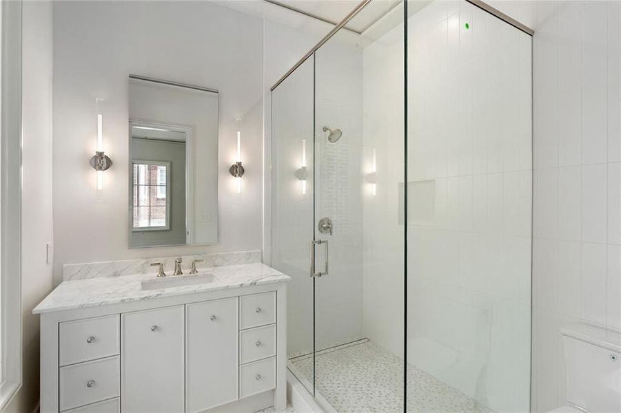 Furnished interior view inside a new home in , Atlanta (Image 16). Furnished interior view inside a new home in , Atlanta (Image 16).