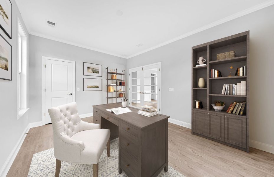 Representative furnished interior of a home built from the Violet by Pulte Homes in Heartwood, Richmond Hill (Image 12).