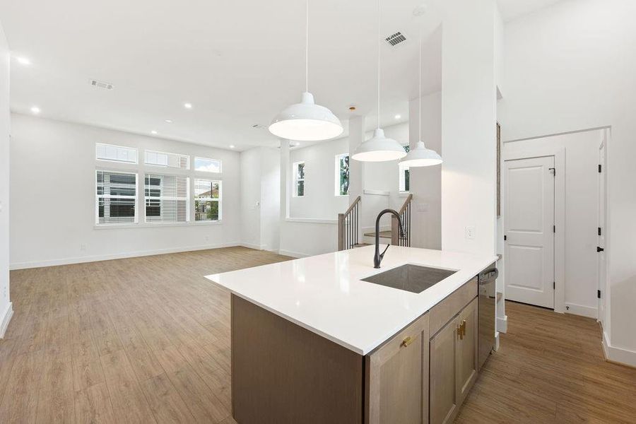 Furnished interior view inside a new home in , Houston (Image 7). Furnished interior view inside a new home in , Houston (Image 7).