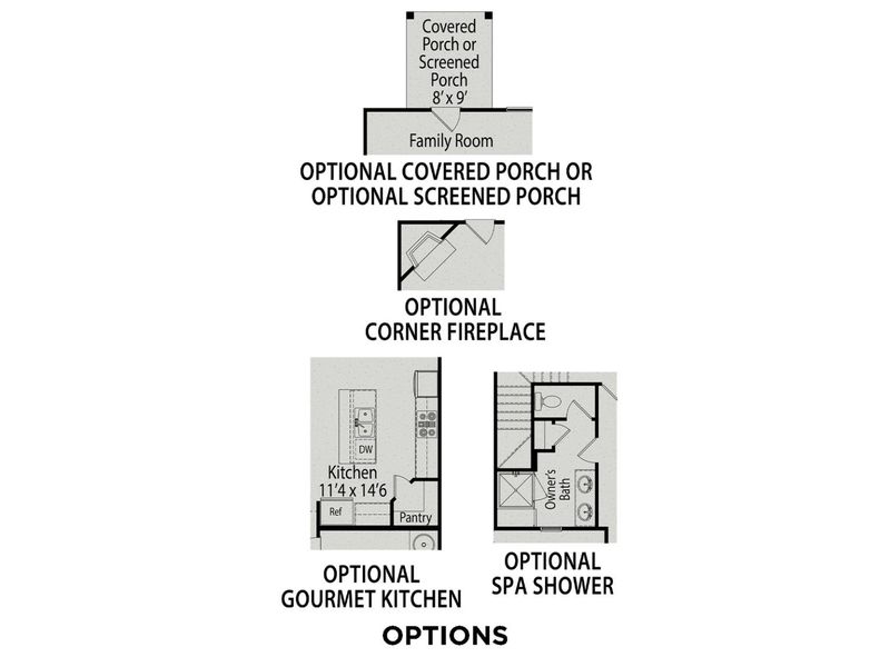 2D floor plan layout for the The Warren Exterior by Davidson Homes LLC in Springvale, Willow Spring, NC (Image 4). 2D floor plan layout for the The Warren Exterior by Davidson Homes LLC in Springvale, Willow Spring, NC (Image 4).