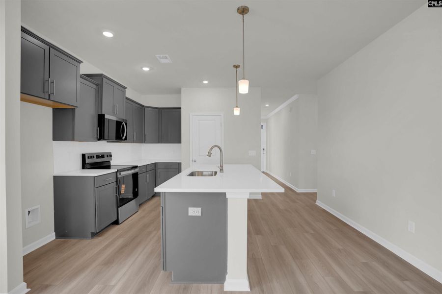 Furnished interior view inside a new home in Rolling Hills, Prosperity (Image 9). Furnished interior view inside a new home in Rolling Hills, Prosperity (Image 9).