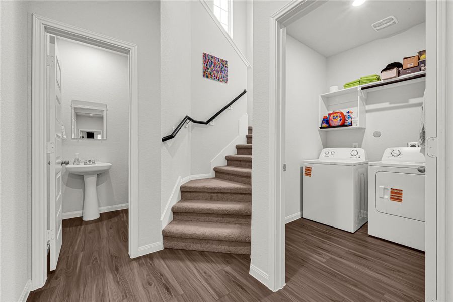 Furnished interior view inside a new home in River's Edge, Conroe (Image 14).