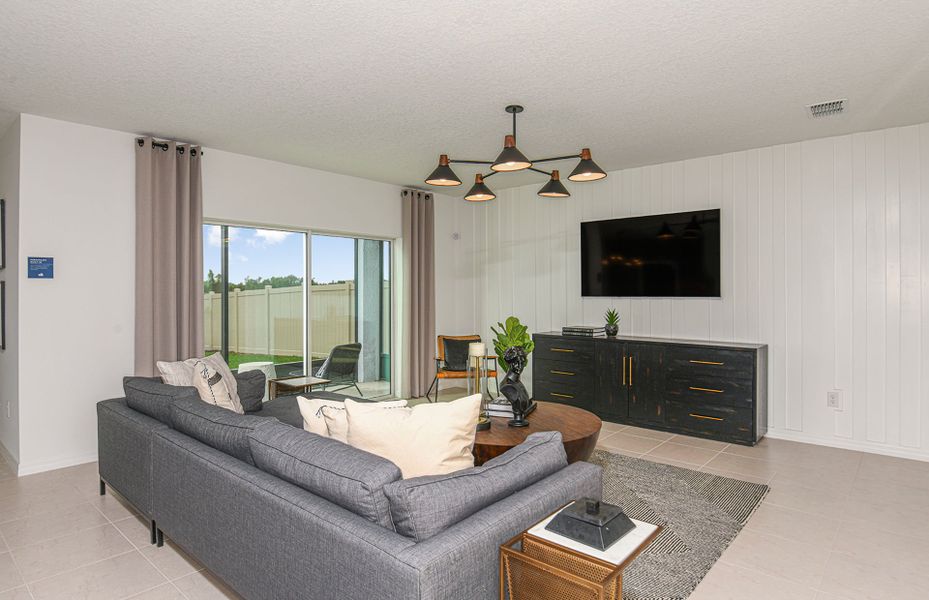 Furnished interior view inside a new home in Longmeadow at North River Ranch, Parrish (Image 6). Furnished interior view inside a new home in Longmeadow at North River Ranch, Parrish (Image 6).