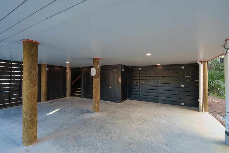Exterior details and patio area of a home in , Edisto Island (Image 42). Exterior details and patio area of a home in , Edisto Island (Image 42).