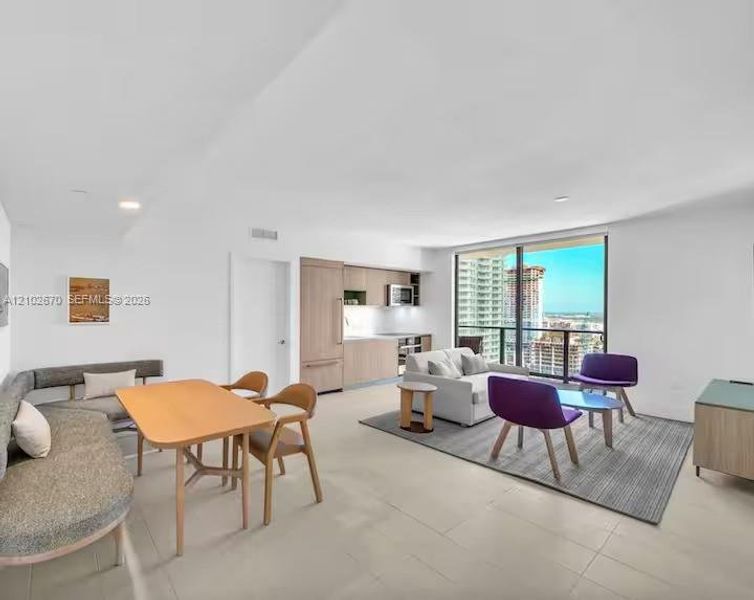 Furnished interior view inside a new home in , Miami (Image 5).