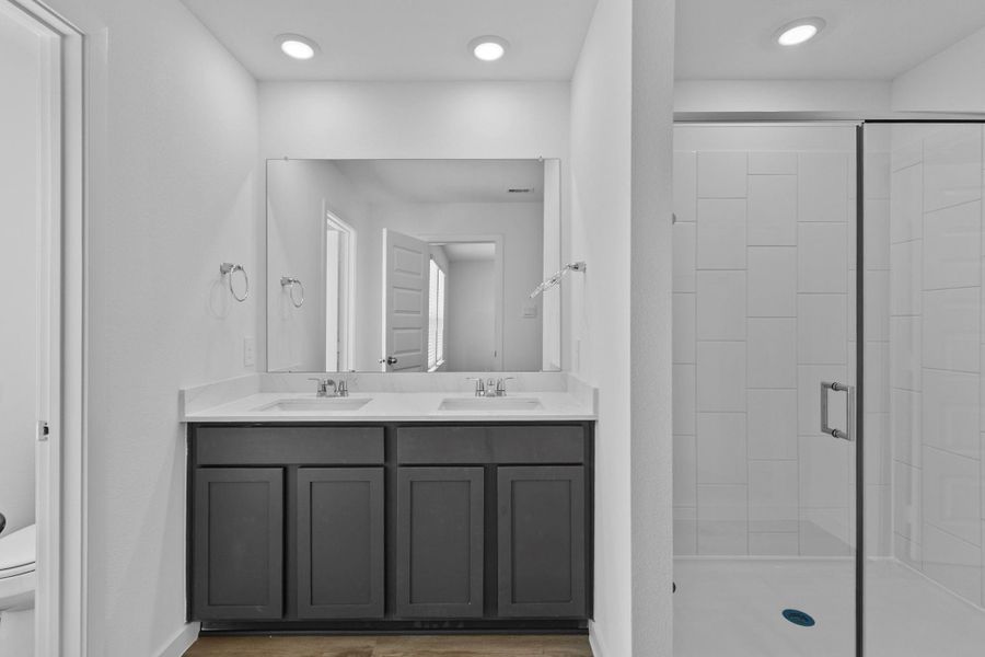 Furnished interior view inside a new home in Highland Court, Houston (Image 8). Furnished interior view inside a new home in Highland Court, Houston (Image 8).