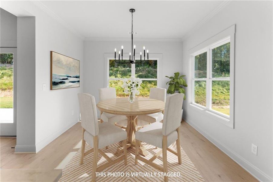 Furnished interior view inside a new home in , Greensboro (Image 16).