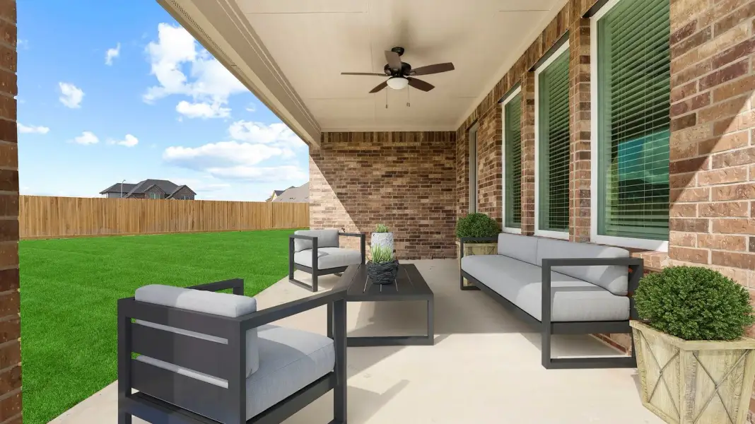 Representative exterior details of a home built from the Cardinale by D.R. Horton in Alexander 65' Homesites, Pearland (Image 3).