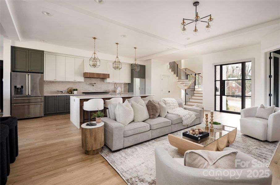 Furnished interior view inside a new home in , Charlotte (Image 19).