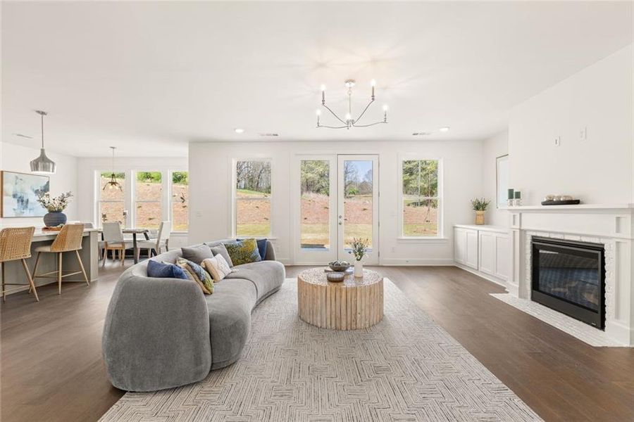 Furnished interior view inside a new home in , Gainesville (Image 45).