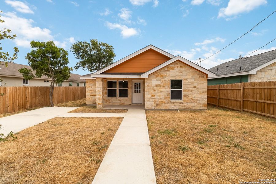 Front exterior of a new home in , San Antonio, TX, highlighting curb appeal (Image 17).