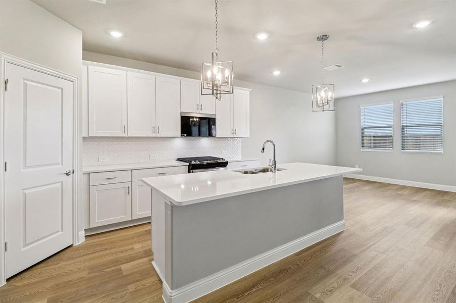 Furnished interior view inside a new home in Lakehaven - Premier Series, Farmersville (Image 9).